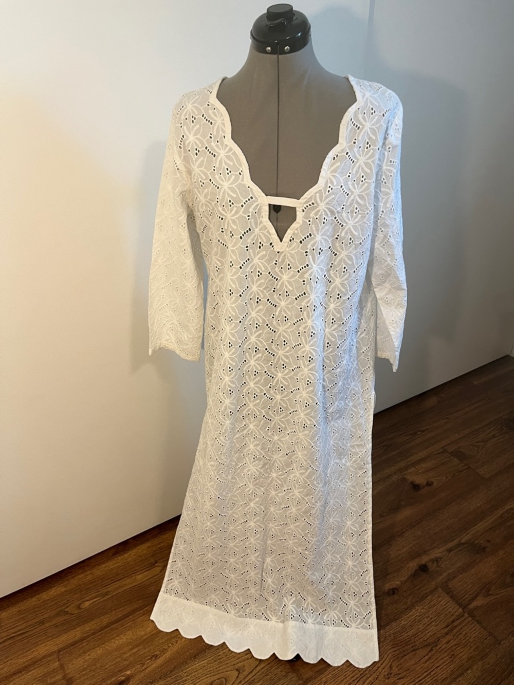 Roller Rabbit White Eyelet Lace Swim Cover-Up Dress